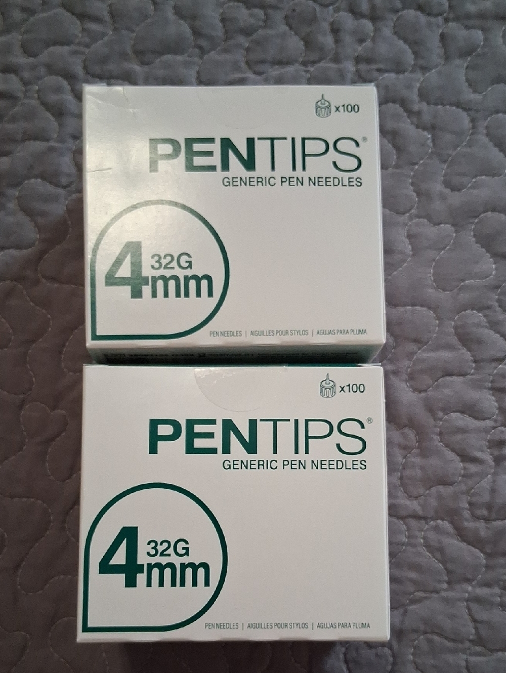 Universal Fit Pen Needle Boxes — White with Teal Accents